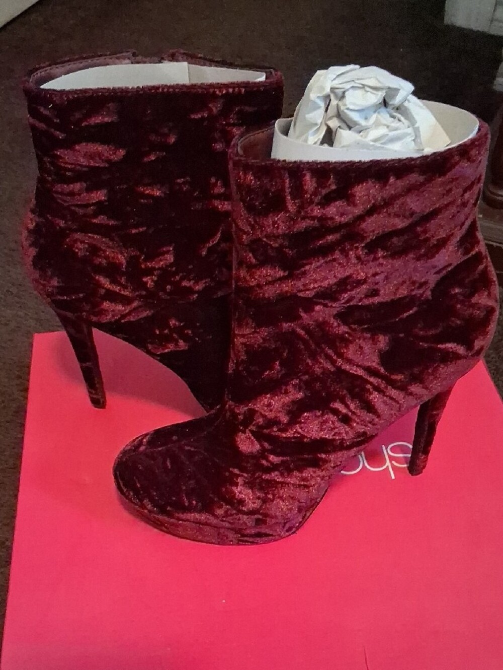 Sheba Plum Booties - - Picture 5 of 5